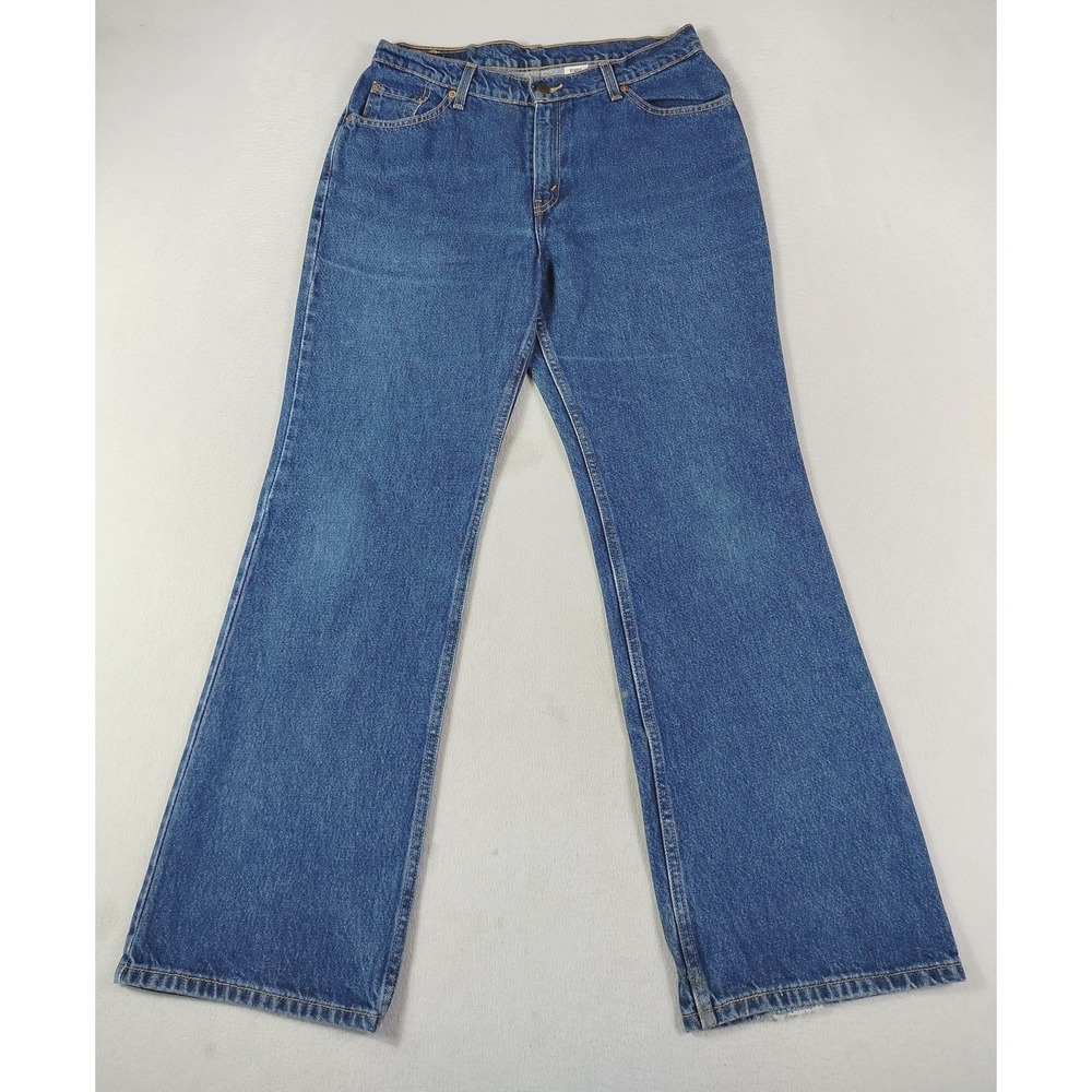 Vintage‎ Levis 517 Bootcut Low Rise Jeans Girls 13 JR Small Blue Denim Western